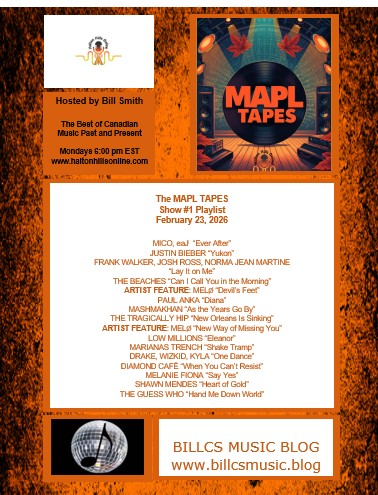 MICO, eaJ “Ever After” JUSTIN BIEBER “Yukon” FRANK WALKER, JOSH ROSS, NORMA JEAN MARTINE “Lay It on Me” THE BEACHES “Can I Call You in the Morning” ARTIST FEATURE: MELØ “Devil’s Feet” PAUL ANKA “Diana” MASHMAKHAN “As the Years Go By” THE TRAGICALLY HIP “New Orleans Is Sinking” ARTIST FEATURE: MELØ “New Way of Missing You” LOW MILLIONS “Eleanor” MARIANAS TRENCH “Shake Tramp” DRAKE, WIZKID, KYLA “One Dance” DIAMOND CAFÉ “When You Can’t Resist” MELANIE FIONA “Say Yes” SHAWN MENDES “Heart of Gold” THE GUESS WHO “Hand Me Down World”